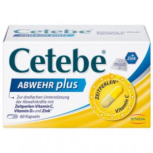 CETEBE ABWEHR plus Vitamin C+Vitamin D3+Zink Kaps.